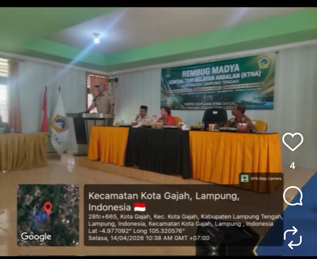 Kegiatan Rembung Madya KTNA Lampung Tengah